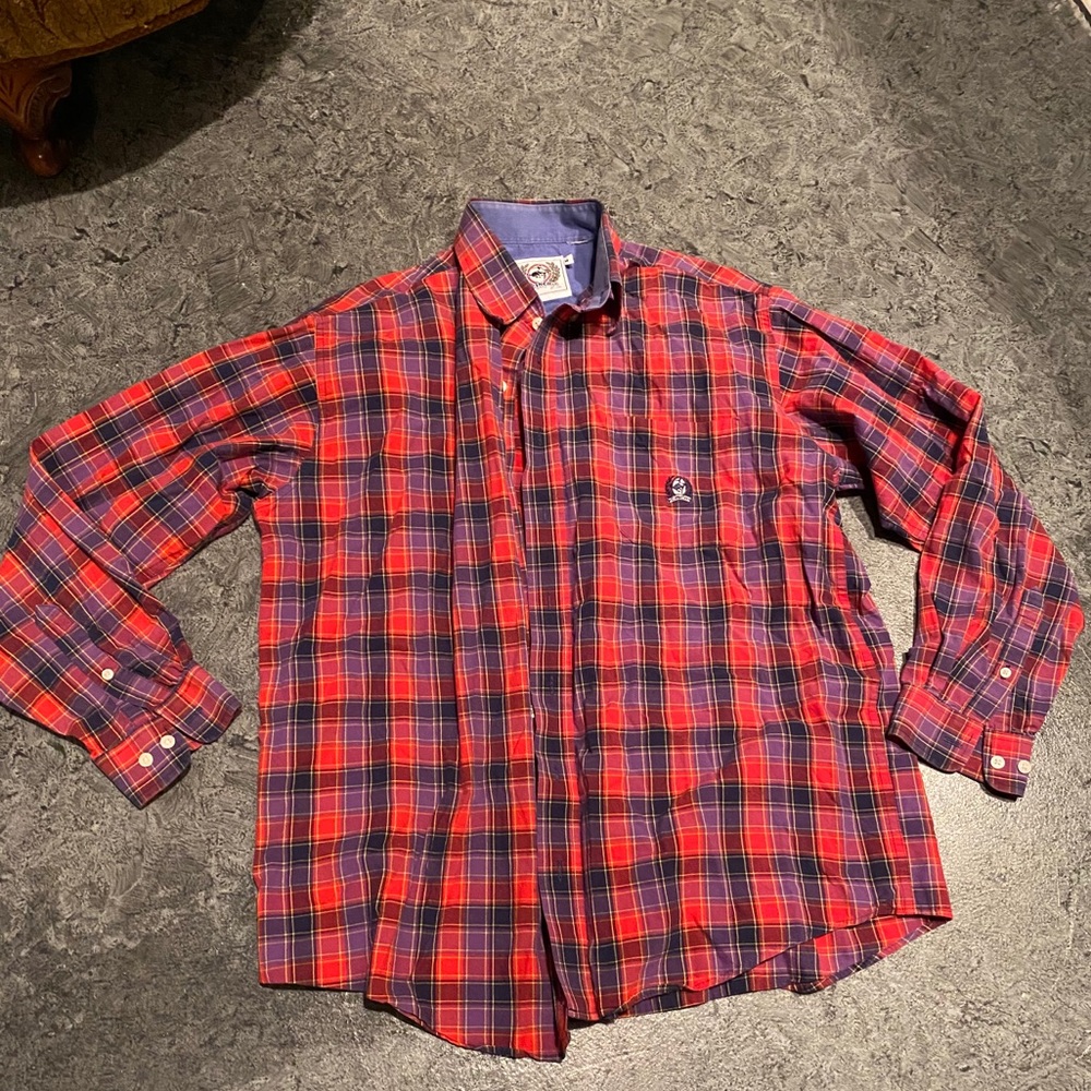 Men’s Cinch Long Sleeve Plaid Button Down sz M